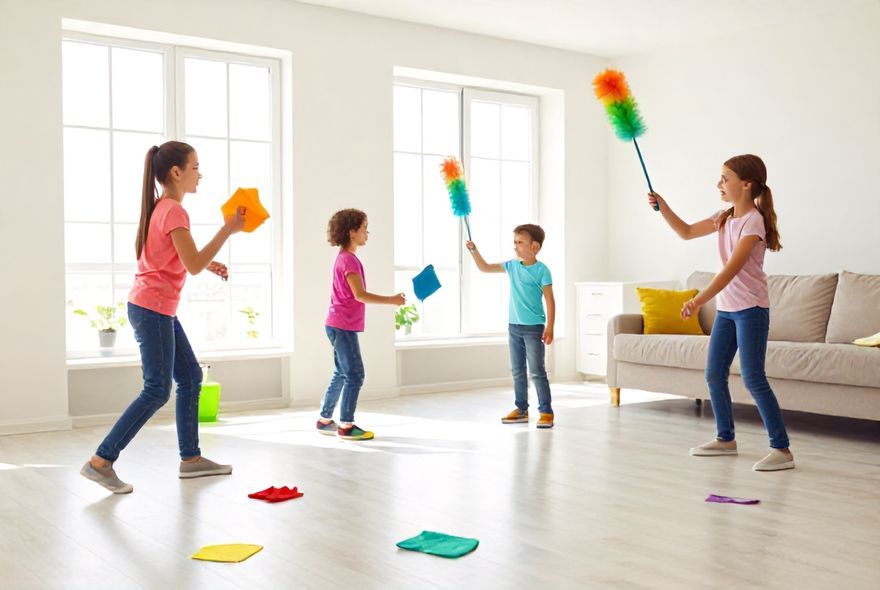 How To Turn Cleaning Into a Game Your Whole Family Will Actually Love