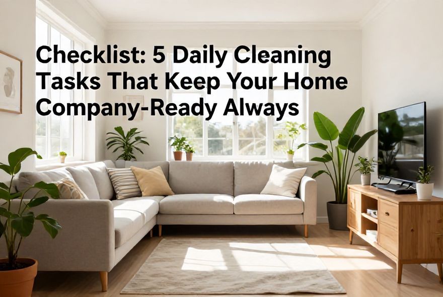 Checklist: 5 Daily Cleaning Tasks That Keep Your Home Company-Ready Always
