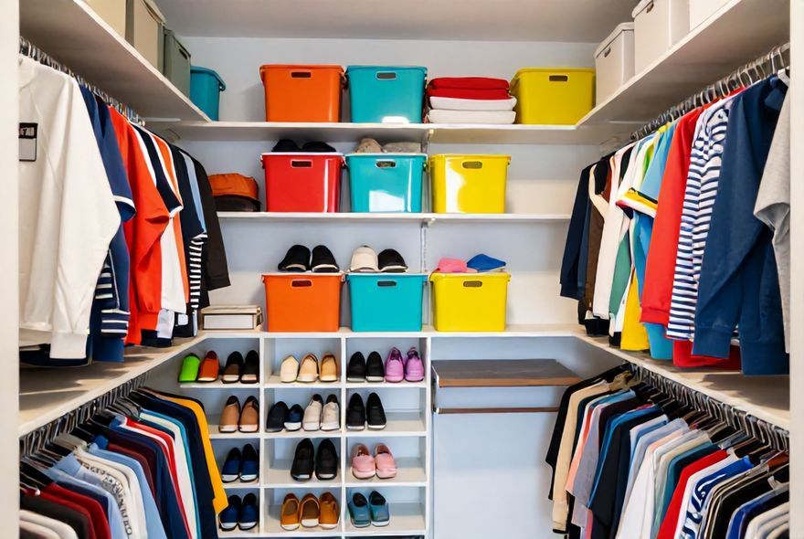 Tampa Apartment Closet Clutter