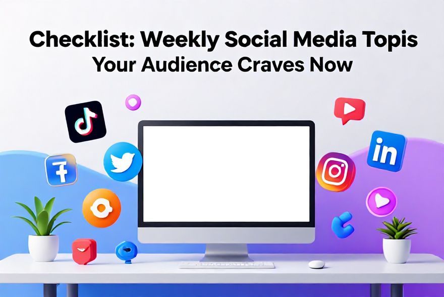 Checklist: Weekly Social Media Topics Your Audience Craves Now